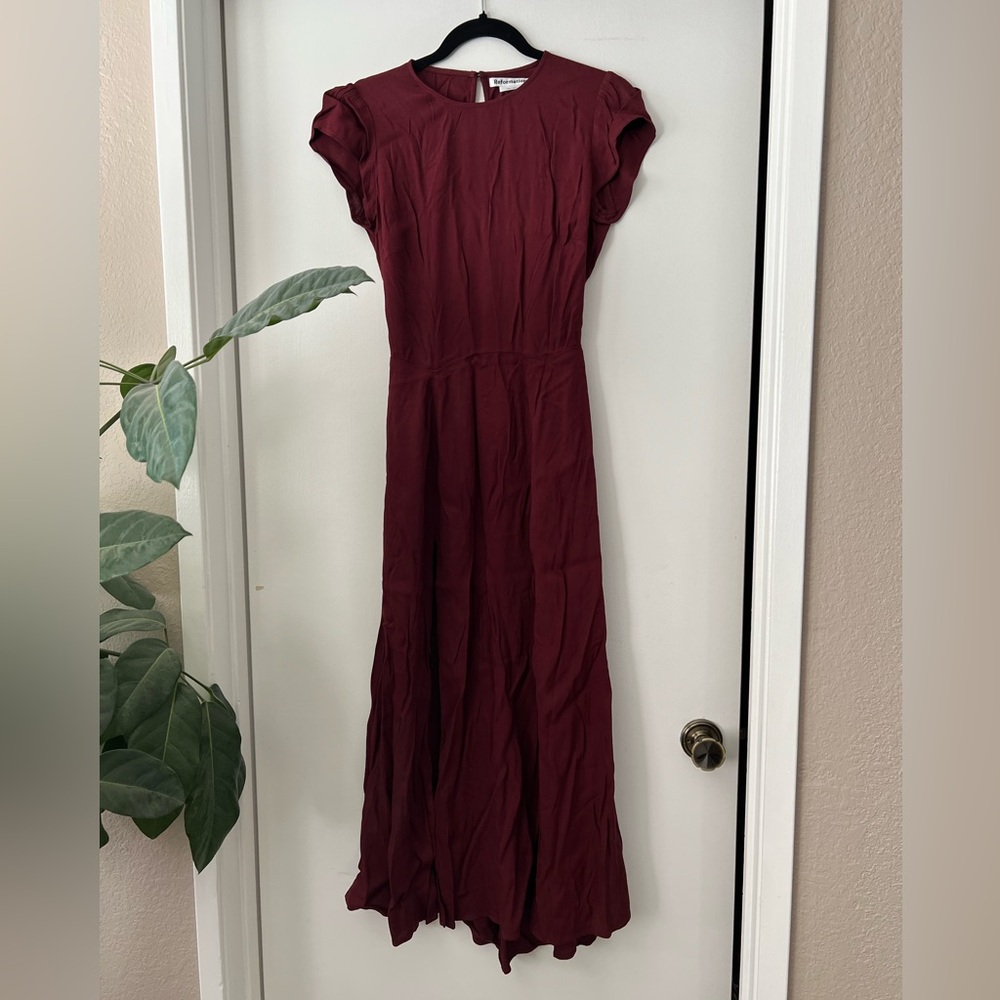 Reformation Gavin Dress, NWOT - Plum, size 6 - Picture 6 of 11